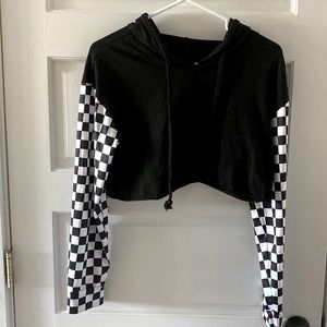cropped hoodie
